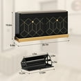 thumbnail image 7 of HLR Shoe Cabinet, Shoe Cabinet with 2 Drawers and Shoe Storage, Entryway Bench with Padded Seat for Hallway, Living Room, Black, 7 of 7