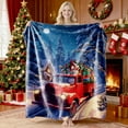 thumbnail image 2 of WEGFTDUOP Christmas Print Blanket Comfortable And Soft Flannel Blanket Merry Christmas Blanket Suitable For Bedroom Sofa Christmas Decoration 75X100cm Blankets And Throws, Bed Blankets, 2 of 7