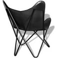 thumbnail image 2 of Black Leather Butterfly Chair, 2 of 4