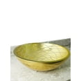 thumbnail image 3 of Gold Wave-Patterned Art Glass Vessel Sink with Pop-Up Drain – Handcrafted Luxe Design, Ideal for Bathroom Vanity Upgrades | Model LAV-FWS108, 3 of 5