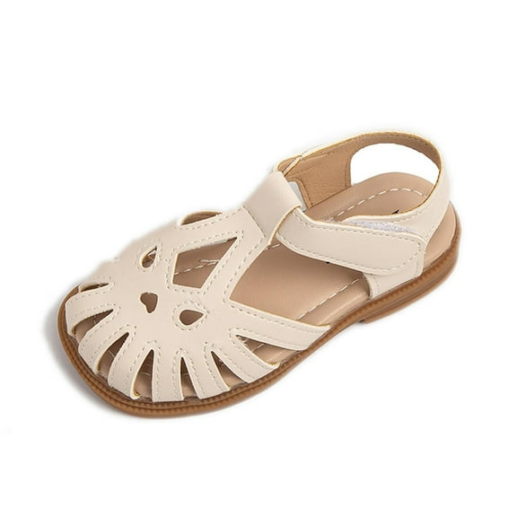 NOKIO Girls' Designer Sandals Girls' Boho Chic Sandals Girls Sandals Half Open Toe Mesh Design Sandals Flat Sandals Summer Dress Shoes For Toddler Little Child