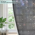 thumbnail image 4 of Yayeee Window Curtains Light Filtering 63"x52" Grommet Panel Pair Home Living Room Decor, Black Watercolor Space, 4 of 7