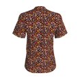 thumbnail image 3 of Uemuo 70s Groovy Hippie Retro Printed Women's Classic V-Neck T-Shirt - Soft, Breathable, Moisture-Wicking, Perfect for Casual, Office, Travel, and Everyday Wear-Small, 3 of 5
