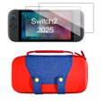 thumbnail image 1 of YUOY Estuche para Nintendo Switch 2 - Denim Rojo, Protección Acolchada, 1 of 6