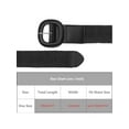 thumbnail image 4 of INSPIRE CHIC Womens Woven Wide Stretch Belts, Straw Rattan Plastic Buckle Elastic Belt Waistband for Dress 41.3x2.0"(LxW) Black, 4 of 6