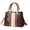 8025Earthy yellow, variant on Women's Designer Satchel Handbag Vintage Color Block Top Handle Tote with Charm Pendant Convertible Crossbody Shoulder Bag for Work & Daily