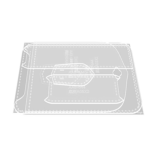 Plantilla de Billetera de Cuero DIY Ligera de 7 Piezas, Plantillas para Manualidades con Patrón de Cuero, Plantillas Acrílicas para Hacer Billeteras D
