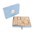thumbnail image 2 of Juego de sellos de madera decorativos delicados para manualidades, diarios, álbumes de recortes, planificadores, cartas y tarjetas. Tipo 1., 2 of 14