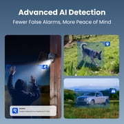 Reolink Go PT Ultra 4K 4G LTE Solar Black Security Camera, Pan Tilt, Color Night Vision, Smart Detection