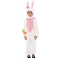 thumbnail image 2 of Ruyang Girls Boys Easter Outfit Cute Bunny Romper Long Ear Rabbit Hoodie Jumpsuit Toddler Kid Furry Warm Onesie Fleece Lined Clothes, 2 of 9