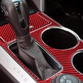 thumbnail image 4 of Real Bright Soft Car Interior Carbon Fiber Sticker Decoration2Pcs For 2011-14 Ford Explorer Red Carbon Fiber Interior Gear Shift CoverAuto Car Protection Interior Accessories, 4 of 8