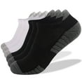 thumbnail image 2 of Baberdicy Sock Slippers Men Clearance！Men Cut Low with Cushioning Running Athletic Ankle And Socks Pairs Socks Women 6 Socks Sports Breathable Socks Athletic Socks Men Silver, 2 of 6