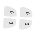 thumbnail image 2 of Juego de 4 pomos decorativos para puertas de coche, de ante resistente a los arañazos, fáciles de usar. Blanco, 2 of 8