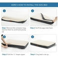 thumbnail image 3 of Medium Dog Bed for Medium Dogs - Orthopedic Dog Beds with Removable Washable Cover, Egg Crate Foam Up to 50lbs, Grey, 30x20x3 Inches, 3 of 8