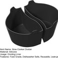 thumbnail image 4 of LEEYNEERSilicone Slow Cooker Liners Compatible with Crock Pot 6-8 Qt Slow Cooker Divider Allows Cooking Two Different Meals at Once Time  Reusable Silicone Divider Insert  Dishwasher Safe, 4 of 9