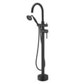 thumbnail image 5 of Bathroom Tub Filler Freestanding Bathtub Faucet Black Floor Mounted&Handle Showe, 5 of 6