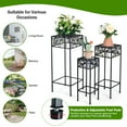 thumbnail image 5 of Costway Set of 3 Metal Plant Stand Flower Pot Holder Rack w/Colorful Ceramic Beads, 5 of 10