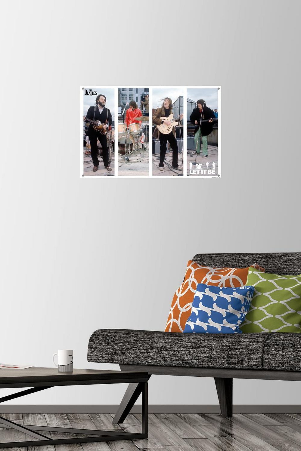 The Beatles - Let It Be Bars Wall Poster, 22.375" x 34" Framed