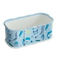 thumbnail image 4 of TidBay 45" Large Foldable Bathtub, Extra Large Foldable Bathtub with Plastic Frame, Freestanding Surround Collapsible Bathtub, Family SPA Soaking Tub for Kids Adult, 4 of 6