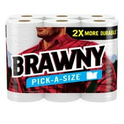 Brawny Pick-a-Size Paper Towels, 6 Double Rolls