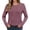 Purple, variant on T-Shirts for Women Casual Tops for Women Fall Casual Ribbed Pullover Loose Hollow Out Long Sleeve T Shirt