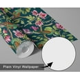 thumbnail image 6 of S4Sassy Peel & Stick Vinyl Wallpaper, Exotic Bird Wallpaper Contact Paper Waterproof - Green, 25"x360" ,Removable Wall Covering for Home Decor in Bedrooms, Renter Spaces, Cabinet, 6 of 9