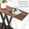 thumbnail image 5 of Industrial Console Table Hallway Table for Entryway, Rustic Brown, 5 of 7