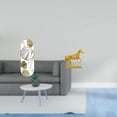 thumbnail image 2 of Escultura De Caballo Reflectante Para Pasillo, Figura De Espejo, Sala De Estar, Entrada, Armario, Recibidor, Animal De Resina Grabado, Decoración Para Oficina Y Hogar, 2 of 8