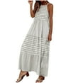 thumbnail image 2 of Qiopertar Mode Femmes Été Décontracté Imprimé Col Carré Camisole Sans Manches Longue Robe Liquidation Livraison Gratuite à Moins de 5$ jusqu'à 90 % de Réduction, 2 of 6