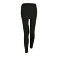 thumbnail image 1 of Leggings dos en uno para mujer con minifalda incorporada y cintura elástica, pantalones ajustados casuales (negros), 1 of 4