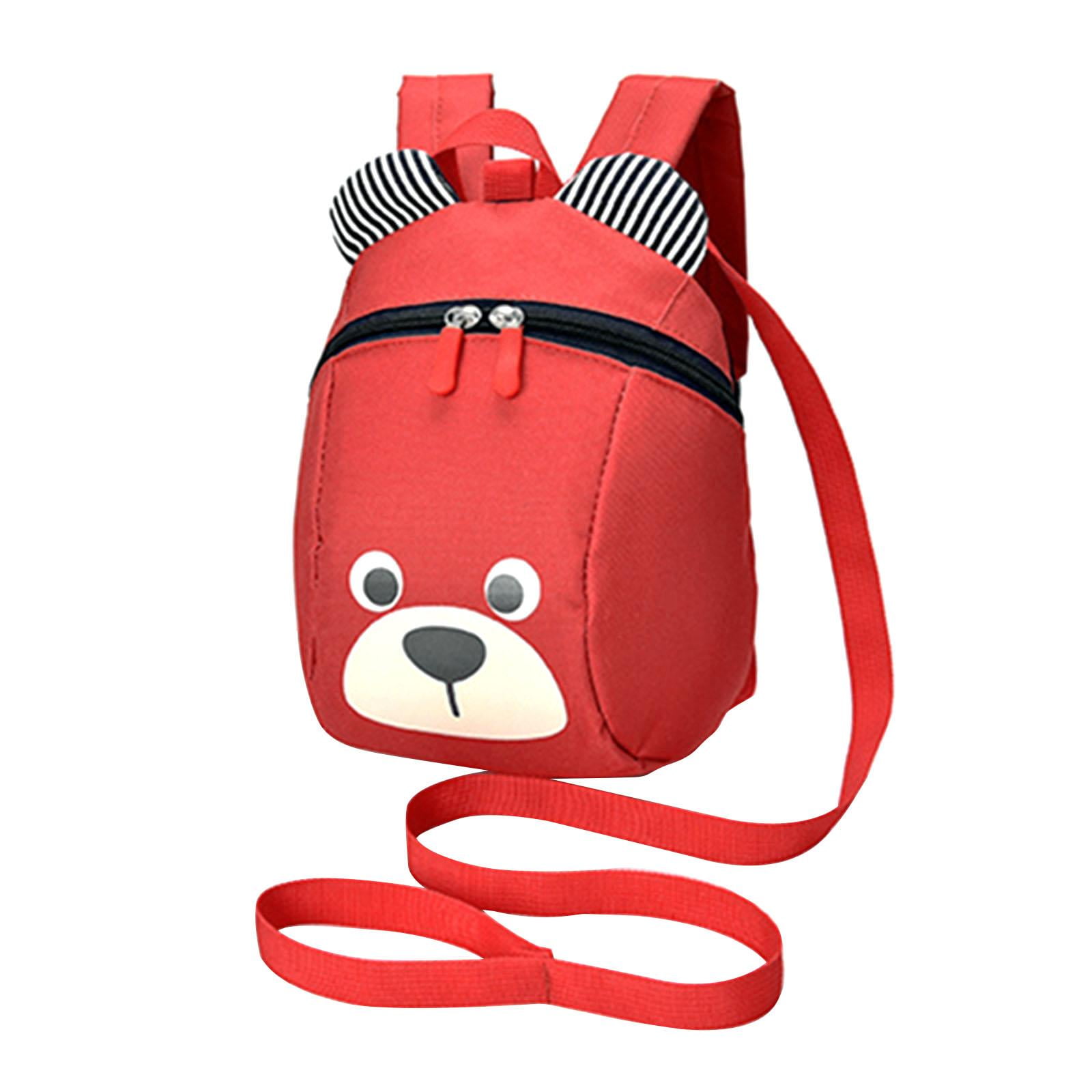Xuanheng Cartoon Mini Backpack Child Backpack Leashes With Zipper Child Backpack Red 26cmx20cmx12cm