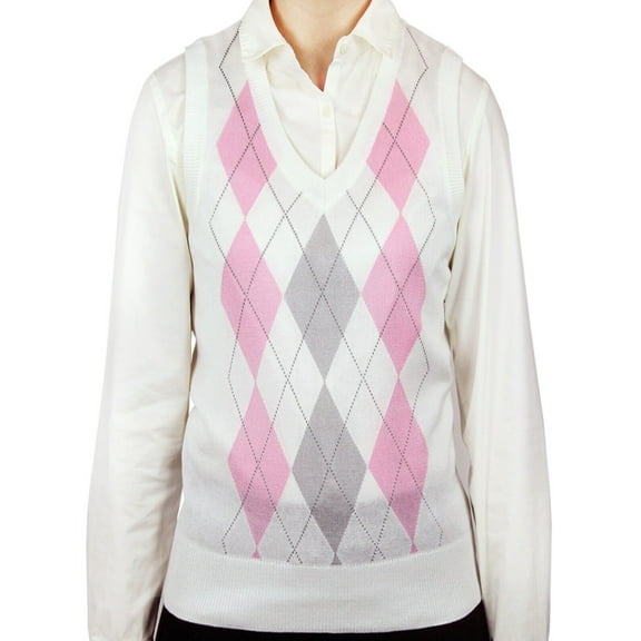 Blue Ocean Womens Argyle Sweater Vest (lsv-159)