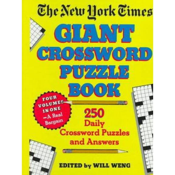 Pre-Owned The New York Times Giant Crossword Puzzle Book (Hardcover) 0517084635 9780517084632