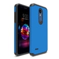 thumbnail image 1 of FINCIBO Hybrid Case Hard Plastic TPU Slim Back Cover for LG K10/K10+ Plus K30 2018, Blue/Black, 1 of 8