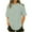 Green, variant on Pincandy Women's Plus Size T Shirts Oversized Tees Summer Half Sleeve Crew Neck Tunic Tops