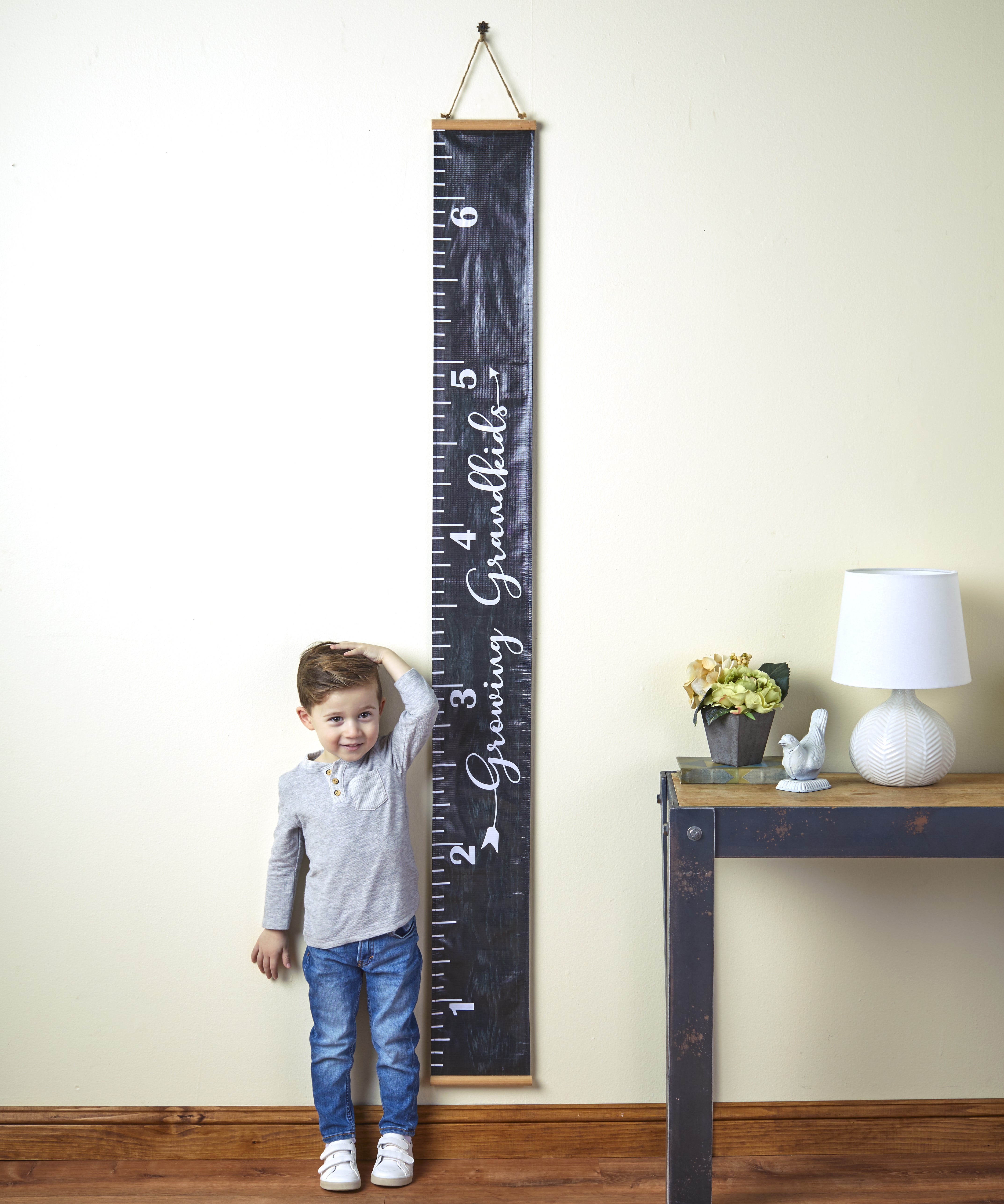 Sentiment Ruler Growth Chart Kids' Wall Art Height Tracker Growing