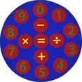 thumbnail image 2 of Number Jumpers 5'4" Round Area Rug In Color Multi-Color:Multi,Material:Nylon, 2 of 2