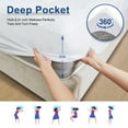 thumbnail image 2 of MOONORAH Queen Mattress Topper, Extra Thick Mattress Pad Cover for Back Pain with 8-21" Deep Pocket, White, 2 of 8