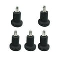 thumbnail image 2 of 5 Pieces Swivel Chair Fixed Caster Gaming Chair Rotating Chairs Legs Nylon Stop Wheel Modification Repairing Accessory Home Bar, 2 of 9