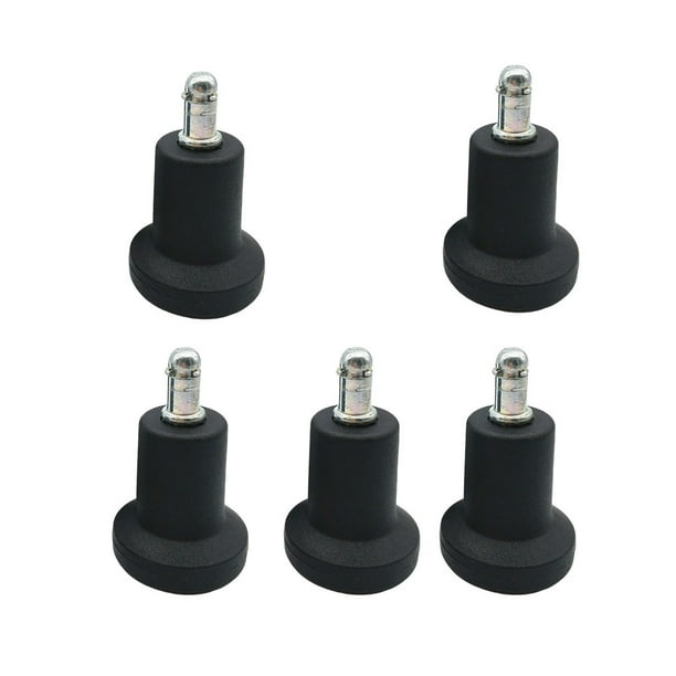 Destyer 5 Pieces Swivel Chair Fixed Caster Rotating Chairs Legs Nylon