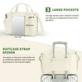 thumbnail image 4 of Duffle Bag for Travel, 37L Expendable Carry on Weekender Duffel, Lightweight Personal Item Bag - Beige, 4 of 8