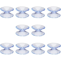 10 Pack Small Suction Cups 20.5Mm Double Sided Suction Cups Hooks Clear Plastic Sucker Pads PVC Glass Table Bumpers Strong Adhesive Sucker Holders for Window Glass Christmas Lights