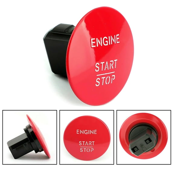 Durable Red Engine Start Stop Button Mercedes-Benz CL, GL, ML, S, SL, SLK Models 2007-2017 Smooth Vehicle Start Operation