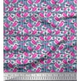 thumbnail image 1 of Soimoi Viscose Chiffon Fabric Dot,Stripe & Bird Printed Craft Fabric by The Yard 42 Inch Wide, 1 of 1