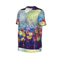 thumbnail image 2 of Rocae Spring Flower Seasonal for Breathable Men's Baseball T-Shirt Fashionable Casual Baseball Jersey, Moisture-wicking Sportswear Small, 2 of 9