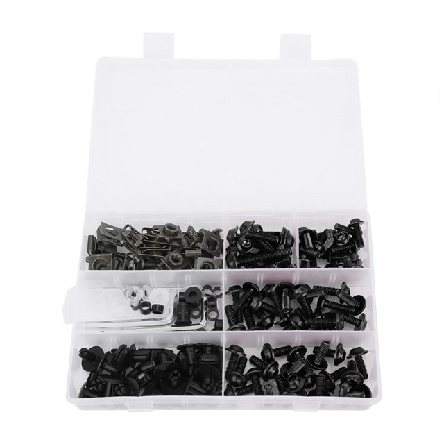 Windscreen Fairing Screws,198Pcs/Set Windscreen Fairing Screws Fairing Bolt Kit Motorcycle Parts Elevated Design