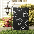 thumbnail image 3 of Halloween Vintage Double-Sided Yard Flag with Witch and Full Moon Artwork Outdoor Decoration 12.5x18 inches Garden Flag Halloween Holiday Gift, 3 of 5