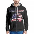 thumbnail image 1 of 2022 Qatar Football World Cup Zip Hooded Sweater Netherlands Spain Brazil Fans Cheering Jacket, 1 of 5