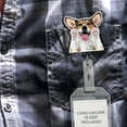 thumbnail image 5 of WIRESTER Set 2pcs Design Acrylic Key Card Holder Belt Clip Reel Id Badge Retractable - Sable Black Tan Pembroke Welsh Corgi Dogs, 5 of 6