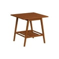 thumbnail image 2 of Linon Ashville Mid-Century Indoor Accent Side Table with Shelf, 22" Tall, Walnut, 2 of 14